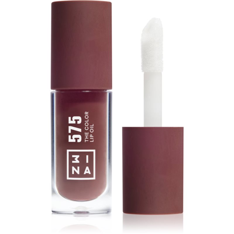 3INA The Color Lip Oil ulei hidratant de buze culoare 575 - Coffee brown, sheer 4 ml