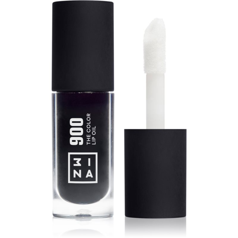 3INA The Color Lip Oil ulei hidratant de buze culoare 900 - Jet black, sheer 4 ml