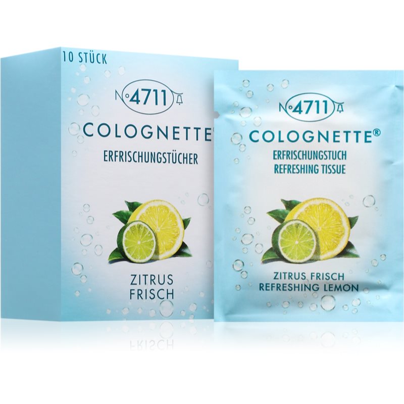 4711 Colognette Wipes Servetele umede cu efect revigorant unisex 10…