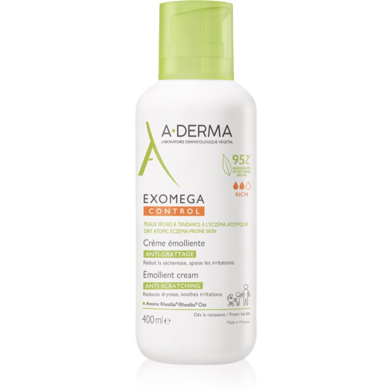 A-Derma Exomega Control crema de corp pentru piele foarte sensibila sau cu dermatita atopica 400 ml