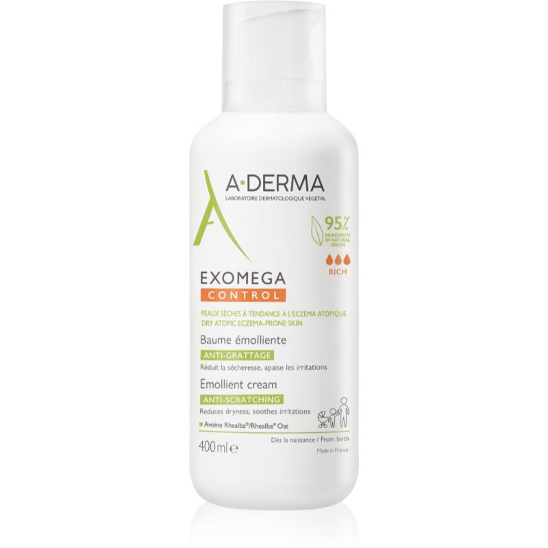 A-Derma Exomega Control Emollient Balm balsam pentru ten uscat și sensibil 400 ml