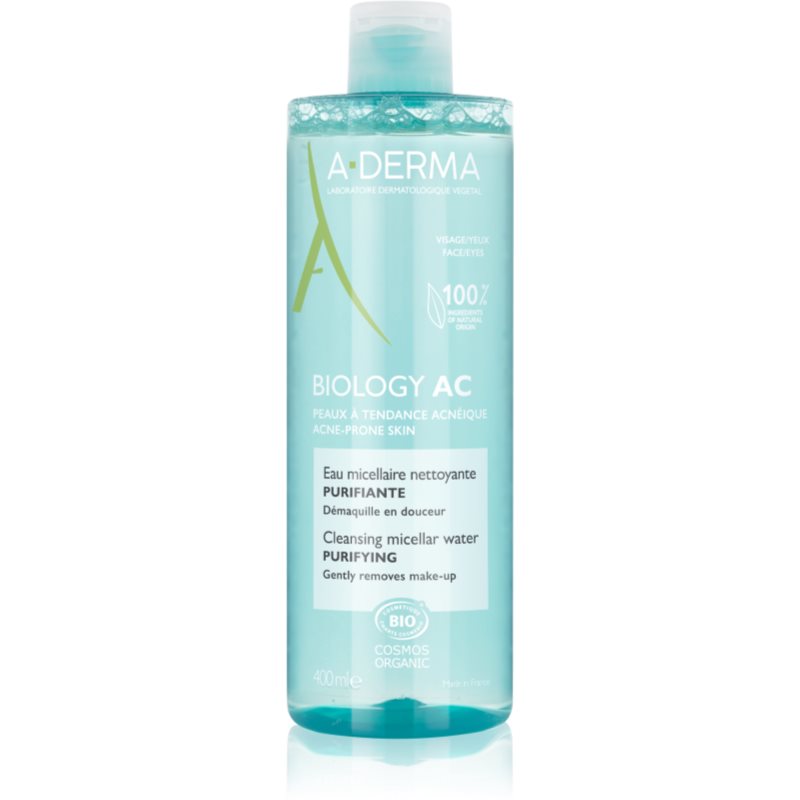 A-Derma Biology apă micelară pentru curățare blânda 400 ml