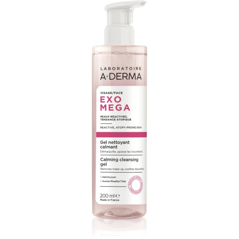 A-Derma Exomega Calming Cleansing Gel Gel demachiant cu efect calmant 200 ml