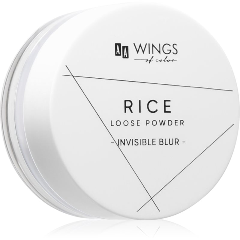 AA Wings of Color Rice pudra pulbere transparentă 9 g AA Wings of Color Rice pudra pulbere transparentă 9 g