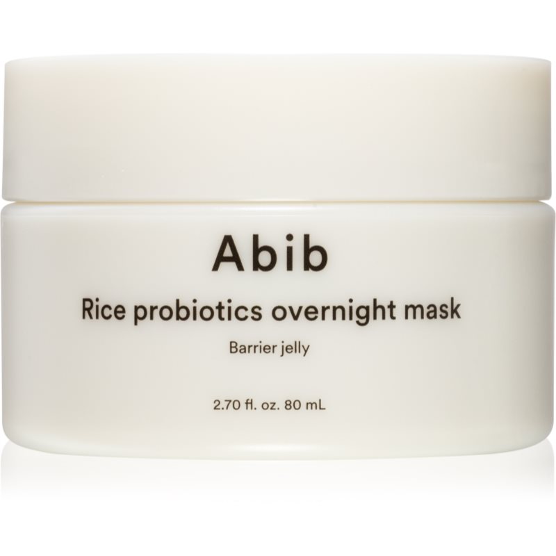 Abib Rice Probiotics Overnight Mask Barrier Jelly masca faciala de noapte pentru hidratare intensa 80 ml