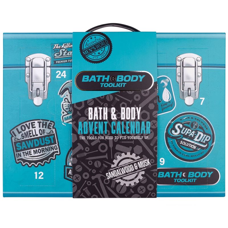 Accentra BATH and BODY TOOLKIT Calendar de Crăciun pentru barbati