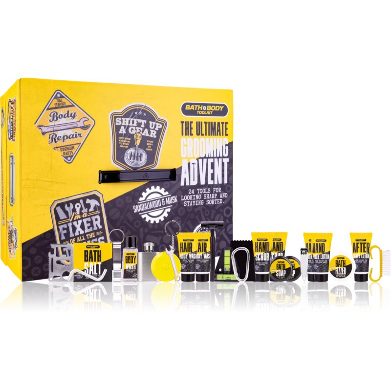 Accentra 24 Advent Calendar Bath & Body Toolkit Calendar de Crăciun pentru barbati 1 buc