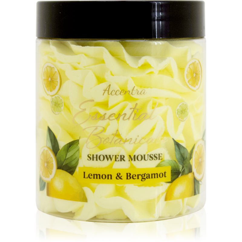 Accentra Essential Botanicals Shower Mousse spumă pentru duș cu parfum Lemon & Bergamot 200 g