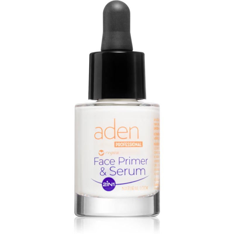 Aden Cosmetics 2in1 Face Primer & Serum Fundatia serului lucios 15 ml