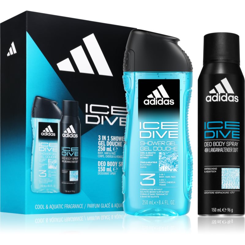 Adidas Ice Dive set cadou pentru bărbați 2 buc Adidas Ice Dive set cadou pentru bărbați 2 buc