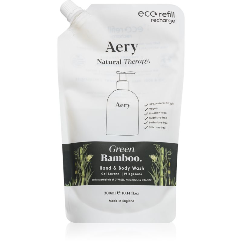 Aery Botanical Green Bamboo săpun lichid pentru maini si corp Refil 300 ml