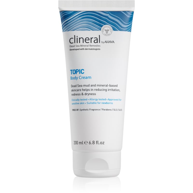 AHAVA Clineral TOPIC crema de corp cu efect de calmare pentru piele atopica 200 ml