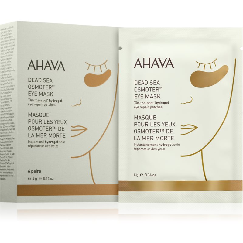 AHAVA Youth Boosters Osmoter™ masca hidrogel pentru ochi pentru luminozitate si hidratare 6x4 g