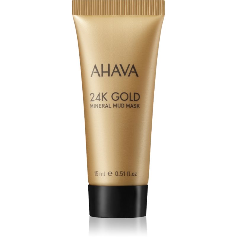 AHAVA Mineral Mud 24K Gold mască minerală de nămol cu aur de 24 de karate 15 ml