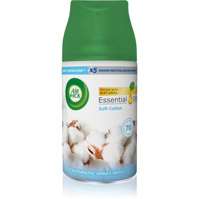 Air Wick Freshmatic Soft Cotton odorizant de camera rezervă 250 ml