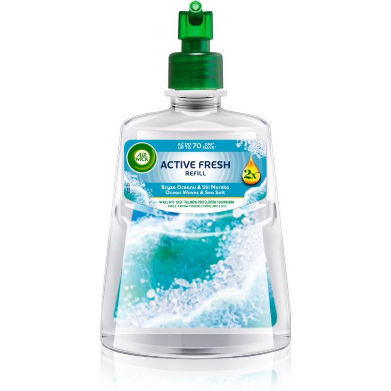 Air Wick Active Fresh Ocean Waves & Sea Salt odorizant de camera rezervă 228 ml
