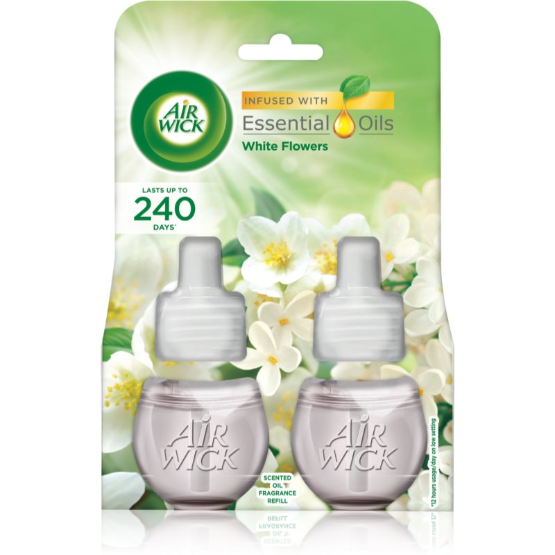 Air Wick White Flowers Duo rezervă pentru difuzorul electric 2x19 ml