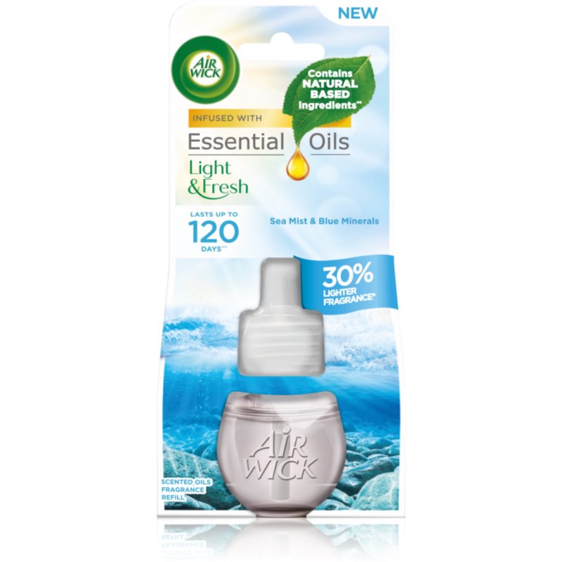 Air Wick Light & Fresh Sea Mist & Blue Minerals refill til aromadiffusere 19 ml