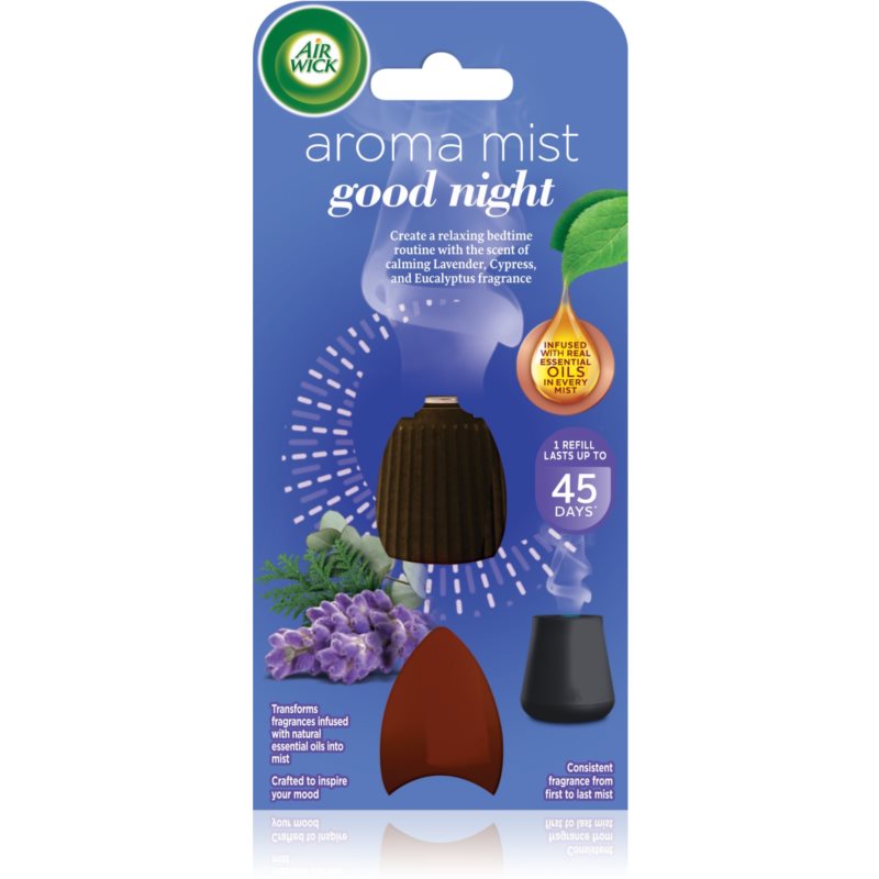 Air Wick Aroma Mist Good Night reumplere în aroma difuzoarelor 20 ml