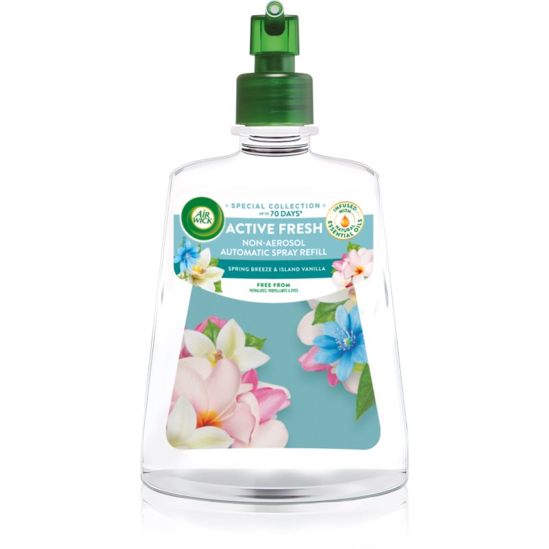 Air Wick Active Fresh Spring Breeze & Island Vanilla odorizant de camera rezervă 228 ml