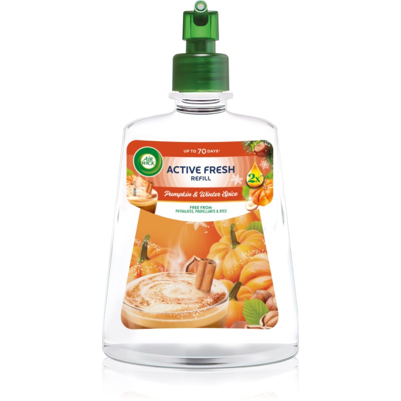 Air Wick Active Fresh Pumpkin & Winter Spice odorizant de camera rezervă 228 ml