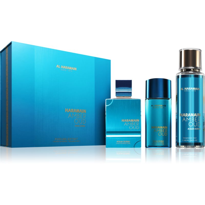 Al Haramain Amber Oud Aqua Dubai set cadou unisex 1 buc