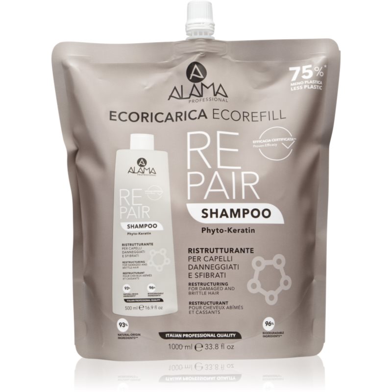 Alama Professional Repair Shampoo șampon regenerator Eco Refill 1000 ml
