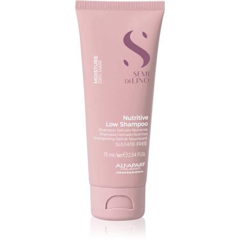 Alfaparf Milano Semi di Lino Moisture șampon pentru par uscat 75 ml