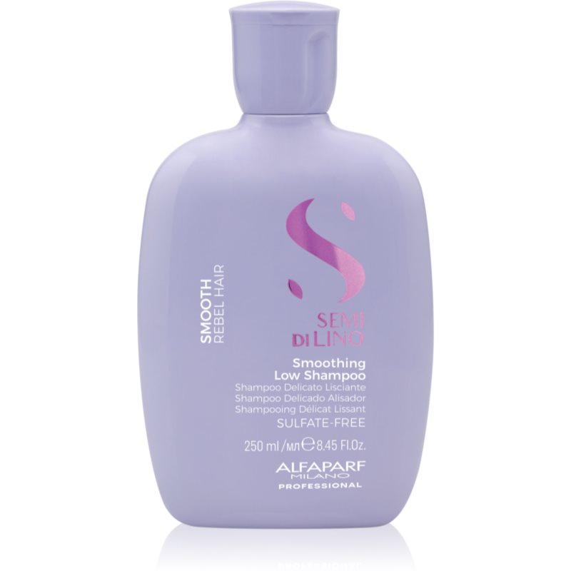 Alfaparf Milano Semi di Lino Smooth sampon pentru indreptarea parului pentru par indisciplinat 250 ml