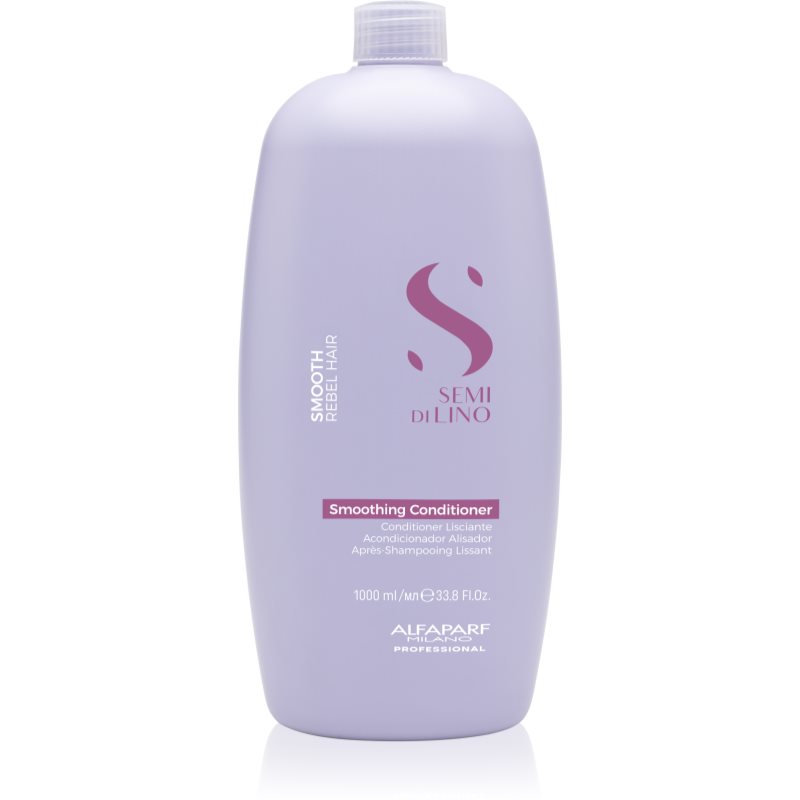 Alfaparf Milano Semi di Lino Smooth balsam cu efect de netezire pentru par indisciplinat 1000 ml