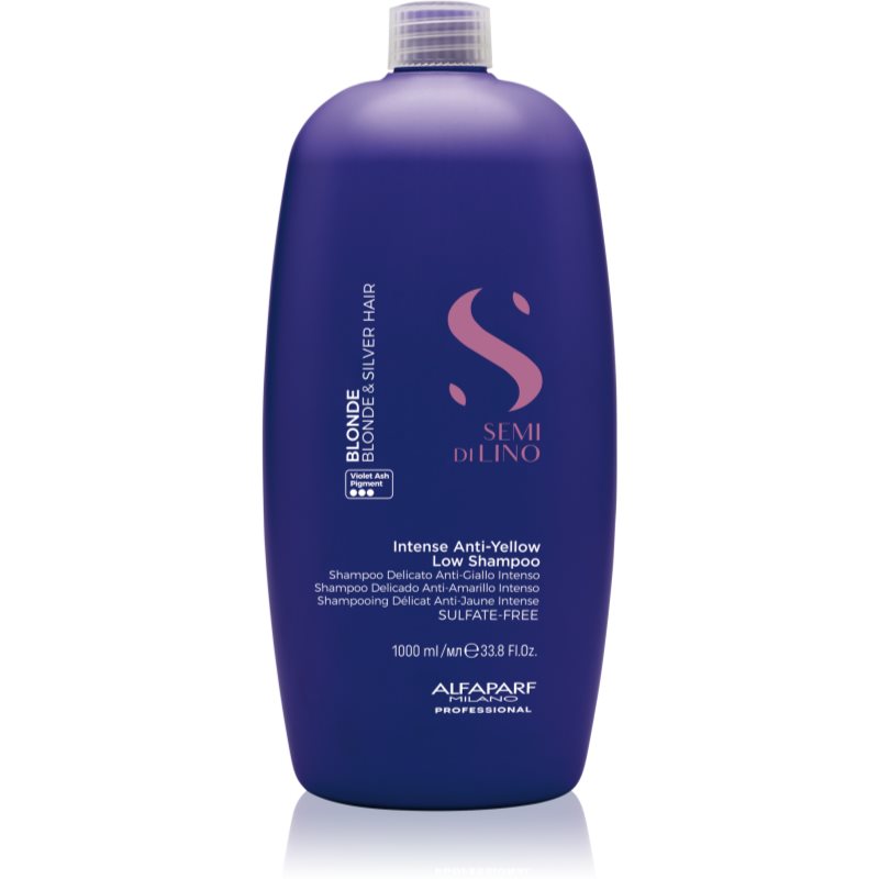 Alfaparf Milano Semi di Lino Blonde șampon nuanțator pentru parul blond cu suvite 1000 ml