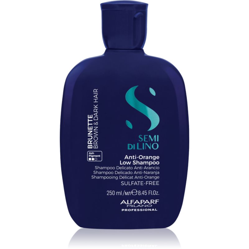 Alfaparf Milano Semi di Lino Brunette șampon nuanțator neutralizarea subtonurilor de alamă 250 ml