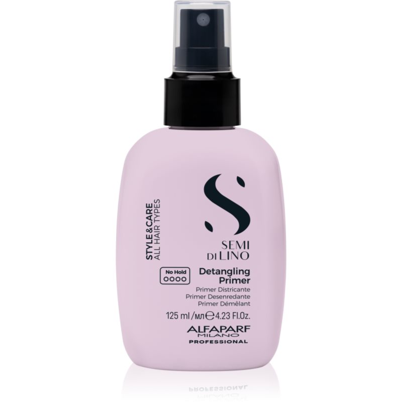 Alfaparf Milano Semi di Lino Style&Care Detangling Primer cremă pregătitoare pentru păr înainte de coafare pentru par usor de pieptanat 125 ml