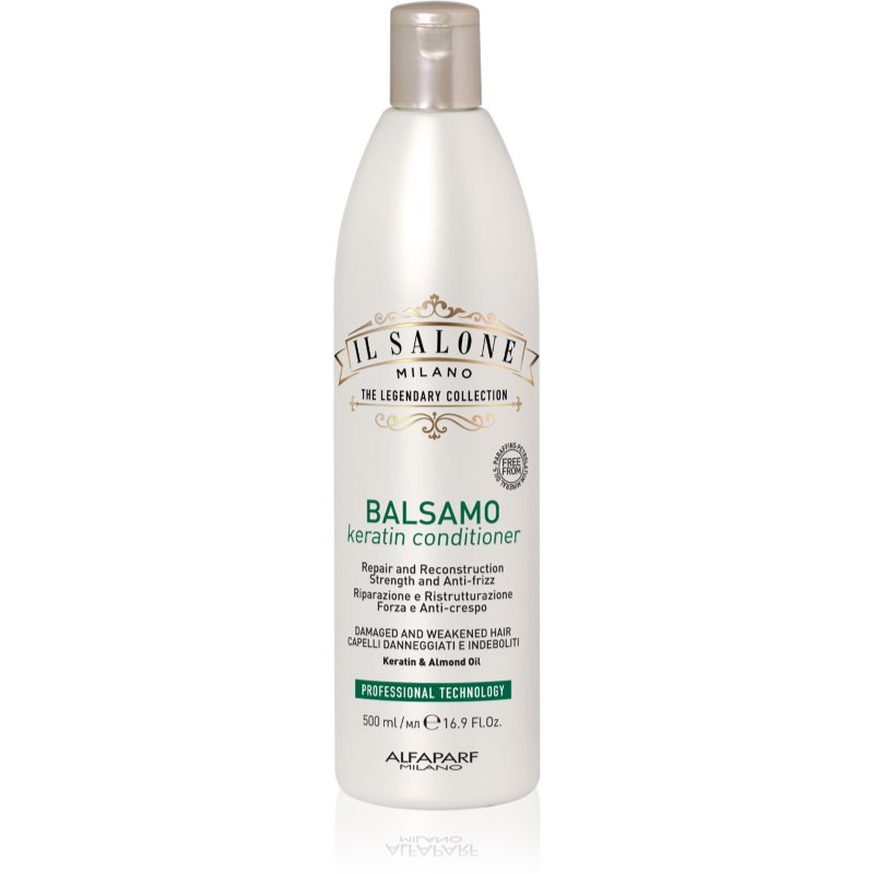 Alfaparf Milano Il Salone Milano Keratin balsam pentru regenerare pentru par deteriorat 500 ml