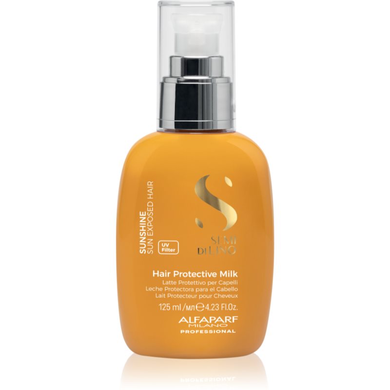 Alfaparf Milano Semi di Lino Sunshine lapte pentru par ce nu necesita clatire pentru par expus la soare 125 ml