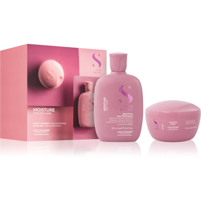 Alfaparf Milano Semi di Lino Moisture set cadou (pentru hidratare si stralucire)