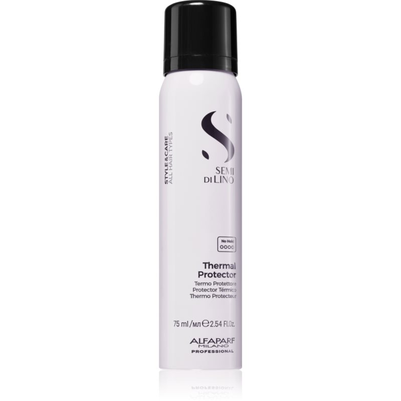 Alfaparf Milano Semi di Lino Style&Care Thermal Protector spray protector pentru modelarea termica a parului cu filtru UV 75 ml
