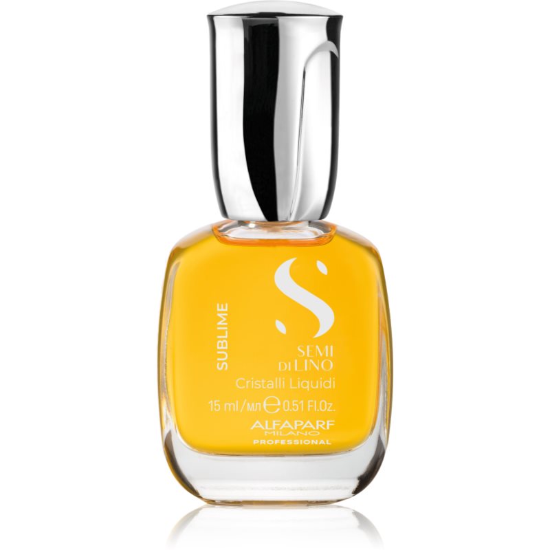 Alfaparf Milano Semi di Lino Sublime Cristalli ulei hidratant pentru un par stralucitor si catifelat Blue box 15 ml