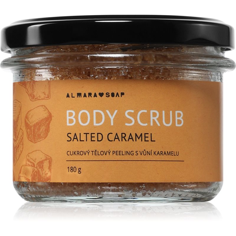 Almara Soap Body Scrub exfoliant de corp cu zahăr Salted Caramel 180 g