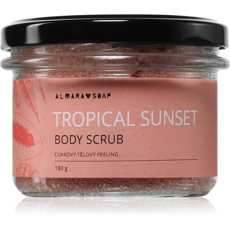 Almara Soap Body Scrub exfoliant de corp cu zahăr Tropical Sunset 180 g Almara Soap Body Scrub exfoliant de corp cu zahăr Tropical Sunset 180 g