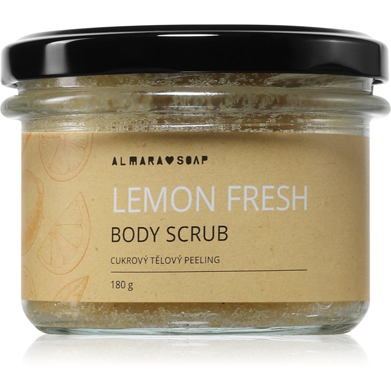 Almara Soap Body Scrub exfoliant de corp cu zahăr Lemon Fresh 180 g Almara Soap Body Scrub exfoliant de corp cu zahăr Lemon Fresh 180 g