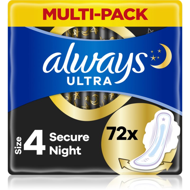 Always Ultra Secure Night absorbante 72 buc