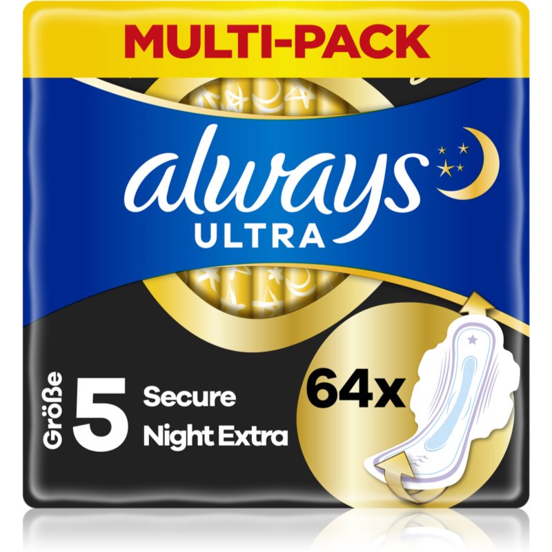 Always Ultra Secure Night Extra absorbante 64 buc