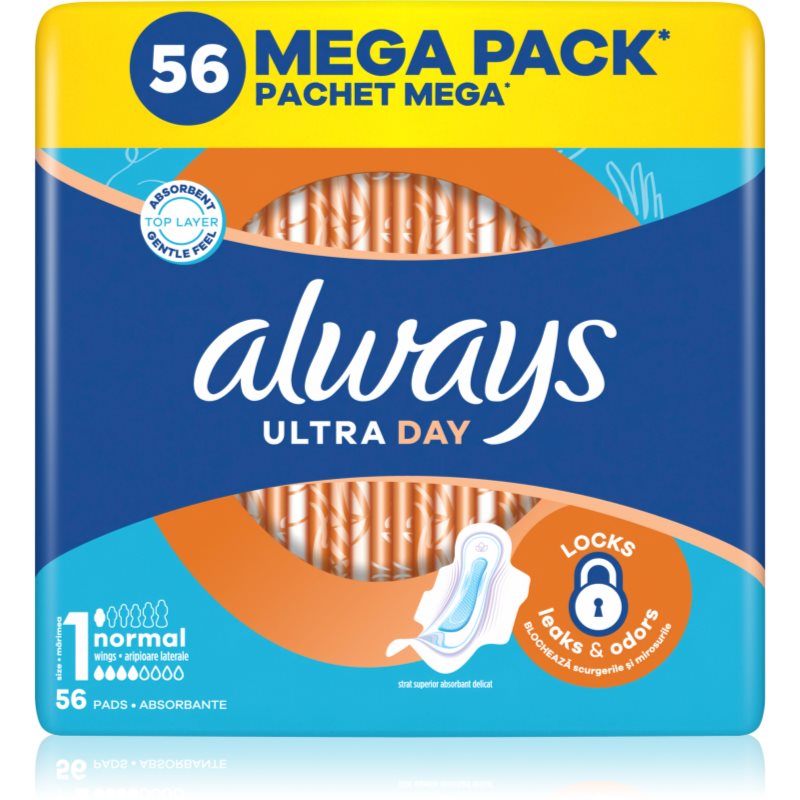 Always Ultra Normal Size 1 absorbante cu aripioare 56 buc