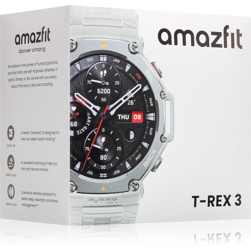 Amazfit T-Rex 3 ceas inteligent culoare Grey 1 buc Amazfit T-Rex 3 ceas inteligent culoare Grey 1 buc
