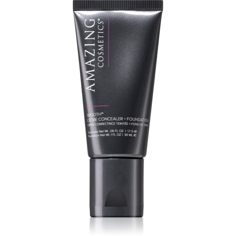 Amazing Cosmetics SMOOTH® Crème Concealer & Foundation Duo Machiaj si anticearcan cremos intr-unul singur