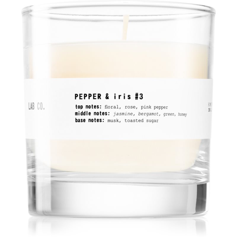 Ambientair Lab Co. Pepper & Iris lumânare parfumată 200 g