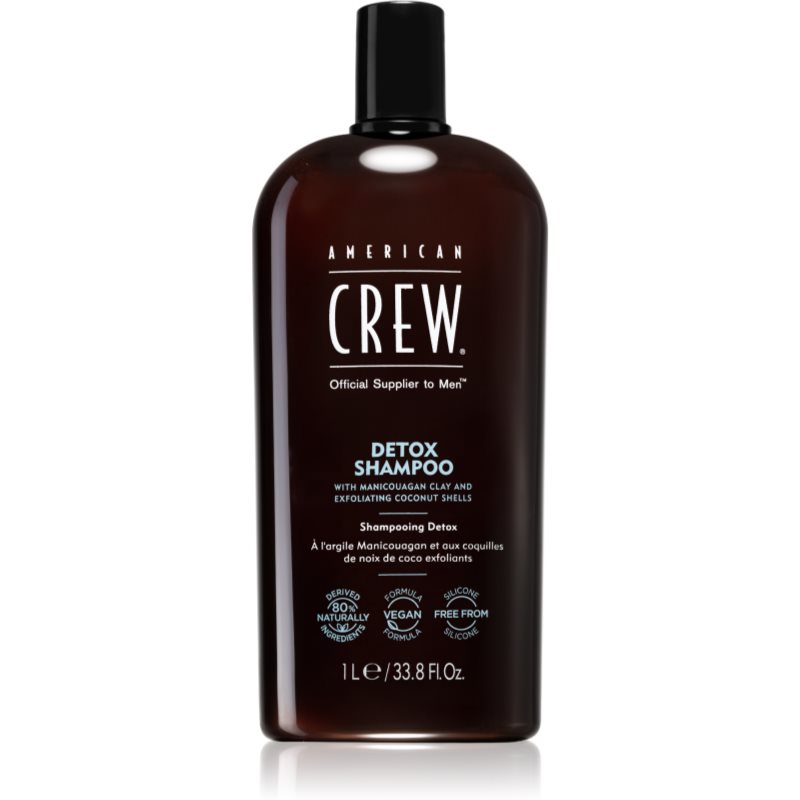 American Crew Detox sampon detoxifiant pentru restabilirea unui scalp sanaros pentru bărbați 1000 ml