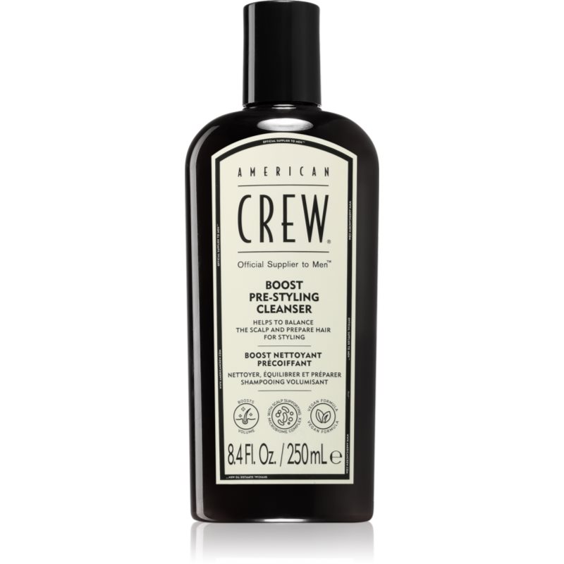 American Crew Boost Pre-styling Cleanser șampon pentru par fin pentru bărbați 250 ml