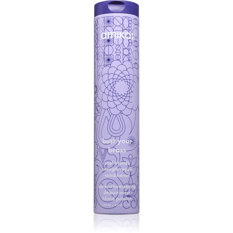 amika Bust Your Brass Cool Blonde Strenght Repair Conditioner balsam pentru par blond 275 ml